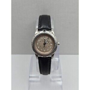 Columbia CL 7017 Watch Quartz New Battery 100M Stainless Steel Date Lume 24 Hour